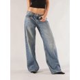 thumbnail image 4 of Rdhnmea Women's Fall Jeans Loose Solid Low Rise Wide Leg Denim Pants, 4 of 8