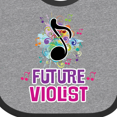 thumbnail image 4 of Inktastic Viola Future Violist Music Girls Baby Bib, 4 of 4