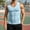 Blue, variant on Bcfgryg Men's Summer V Neck Slim Fit For Sports And Fitness Occasions Sleeveless Bottom Tank Tops Vest for Men