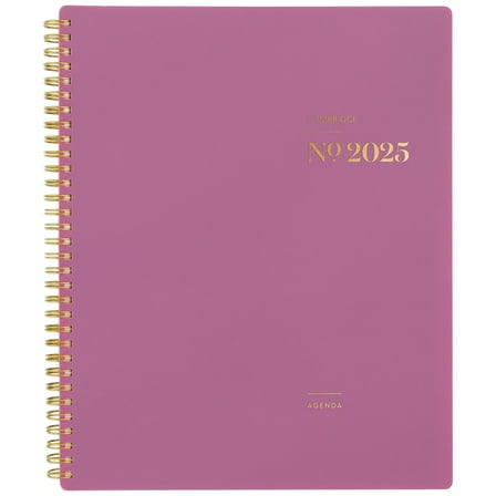 Cambridge WorkStyle Balance 2025 Weekly Monthly Planner, Red Violet, 8.5" x 11"