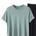 thumbnail image 5 of BaoFuBaoMei Mens Pajamas Set Big and Tall 2 Piece Crew Neck Lounge Sets Short Sleeve Top Joggers Sleepwear Sets Comfy Soft Loungewear with Pockets, 5 of 5