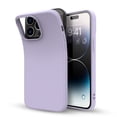 thumbnail image 1 of for iPhone 14 Case, Liquid Silicone Ultra Slim Anti-Scratch Shockproof Gel Rubber Full Body Protective Phone Case for iPhone 14, Purple, 1 of 8