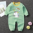 thumbnail image 2 of Gubotare Baby Clothes Boy Baby Boy Girl Outfit Short Sleeve Jumpsuit Rompers Romper Clothes Size 18-24 Months (Green,18-24 Months), 2 of 4