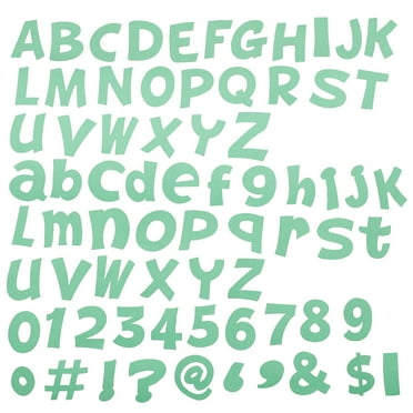 Phlegsive 216Pcs Large Letters for Bulletin Board Doorplate Letter Decals Letters for Bulletin