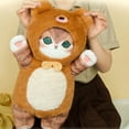 thumbnail image 2 of Muñeco de peluche original de Mofusand Kawaii Cos Cat Kawaii de 50 cm, animales de cosplay, dinosaurio, vaca, oso, bonito regalo, 2 of 5