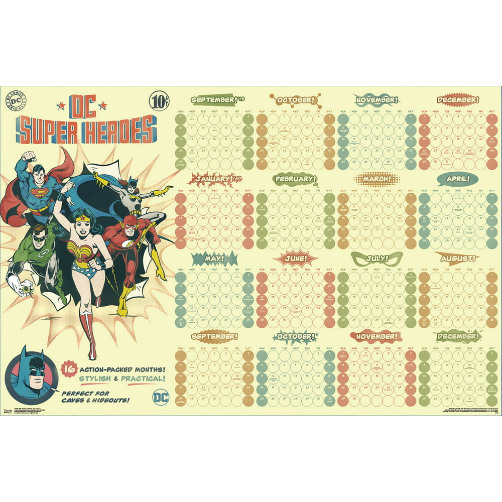 2020 Poster Calendar DC Comics Poster