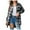 Black#fall jackets for women trendy, variant on DDAPJ pyju Lightweight Shacket for Women Mid Long Shirt Jacket Oversized Boyfriend Plaid Shirts Black XL