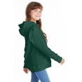 thumbnail image 3 of The Hanes Youth 78 oz EcoSmart 50/50 Pullover Hood - DEEP FOREST - XS, 3 of 4