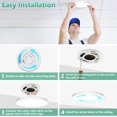 thumbnail image 4 of Brightever 7 Inch LED Flush Mount Ceiling Light, 15W 1600LM, Ultra Thin 0.67 Inch Close to Ceiling Light Fixtures, 5000K Daylight White LED Ceiling L, 4 of 7
