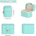 thumbnail image 3 of Dalrosia Small Jewelry Ring Box Mini Travel Jewelry Case Portable Ring Storage Case for Rings Earrings, Gifts for Women Girls, 3 of 6