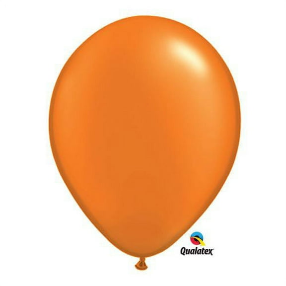 Burton & Burton 5" Pearl Mandarin Orange Balloons, 100 Pack