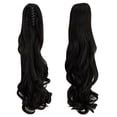 thumbnail image 2 of Youloveit Ponytail Extension Claw Clip 18" 21" Wavy Curly Long Straight for Woman Synthetic Hair Extension Jaw Clip Ponytail Hairpiece Synthetic Pony Tail, 2 of 7