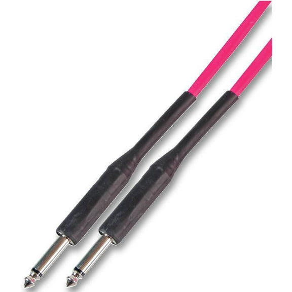 SOUNDLAB - 6.35mm (1/4") Mono Jack to Jack Guitar Lead, 6m Pink