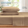thumbnail image 3 of 100% Microfiber Pillowcases, Soft, Breathable & Wrinkle-Resistant, Set of 2, Taupe Solid, Standard Size (20" x 26"), 3 of 4