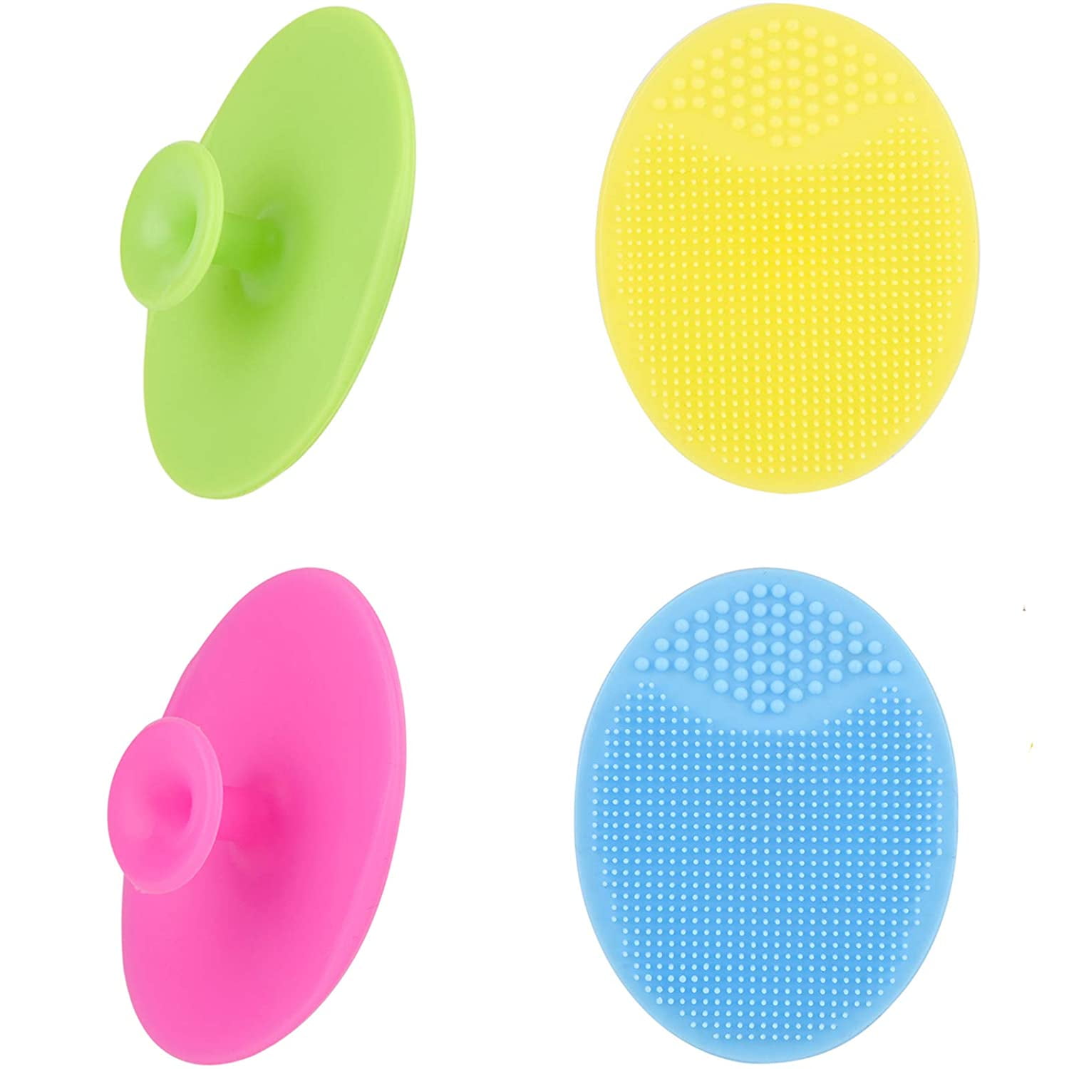 OBSCYON 6 Pieces Soft Silicone Face Scrubber Facial Cleansing Brush Pore  Cleansing Pad, Lip Exfoliator Brush, Silicone Face Mask Brush for Skin Care