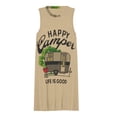 thumbnail image 3 of Happy Camper Life Is Good Spring Summer Dresses for Women Fashion T-shirt Dress Casual Sleeveless Loose Sundress with Pockets, 3 of 5