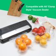 thumbnail image 2 of 11 50 Rolls 4 Pack Vacuum Sealer Food Bags Rolls with BPA Free,Heavy Duty,Great for Vac Storage or Sous Vide Cooking - 4 Pack11''x50', 2 of 7