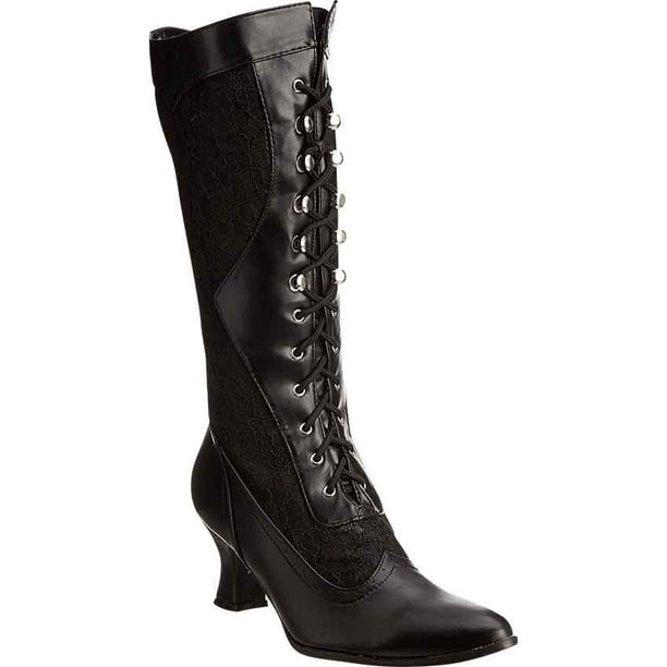 ELLIE SHOES - Ellie Shoes E-253-Rebecca 2 Heel Boot with Lace 6 / White ...