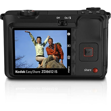 Refurbished Kodak EasyShare ZD8612 Black 8 MP Digital Camera 12x Optical Zoom & 2.5