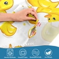 thumbnail image 4 of Yayeee Kitchen Valance Rod Pocket 54" x 18" Living Room Window Curtain, Yellow Rubber Ducks, 4 of 6