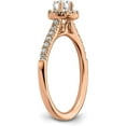 thumbnail image 6 of 14K Yellow Gold Eternal Promise Lab Grown Diamond Halo Complete Ring - Ring Size 7.0-3.1gm, 6 of 8