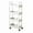 White, variant on YiJuHui 1pcs Multipurpose Rolling Storage Cart with 4-Tier Shelves, Organizer Rack for Kitchen Bathroom Living Room, Mobile Utility Cart with Wheels for Home Organization 35*22*97CM