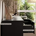 thumbnail image 5 of 6 Drawers Black Dresser for Bedroom, Wood Large Double Dresser with Hidden Handles, Modern Dressers & Chests of Deep Drawers for Hallyway, Entryway, 5 of 14