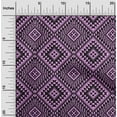 thumbnail image 2 of oneOone Cotton Poplin Twill Purple Fabric Tribal Diy Clothing Quilting Fabric Print Fabric By Yard 56 Inch Wide, 2 of 4