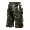 thumbnail image 4 of Uwinwear Men's camouflage Cargo Shorts Summer Athletic Outdoor Short Pants Fashion Print Drawstring Casual Shorts with Multi-pocket,Army Green,S, 4 of 7