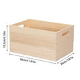 NASIQXB Large Open Top Desktop Organizer Solid Wood Storage Purpose
