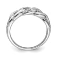 thumbnail image 2 of Sterling Silver Rhodium Plated Diamond Ring, 2 of 6