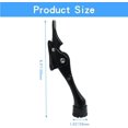 thumbnail image 2 of HSHDLDF 1 Pack Kickdown Door Stopper, Heavy Duty Door Stop Semi-Automatic with Anti-Slip Rubber Tip, 4 Inch Door Stops Holder Kickdown Doorstop for Bottom of Door, Black, 2 of 5