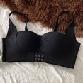 thumbnail image 6 of Bigersell Wireless Everyday Bra Upgrade Comfortable Without Underwire Bra pullover Bra Style F-1007 Black L, 6 of 6