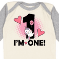 thumbnail image 4 of Inktastic First Birthday 1 Year Old Girl Unicorn Girls Long Sleeve Baby Bodysuit, 4 of 5