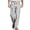 Grey, variant on Yuhangmm Men's Casual Pants - Fold Wide Leg Flat Front Elastic Waist Belted Relaxed Fit for Everyday Wear White XL