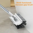 thumbnail image 5 of Zmeidao Floor Scrub Brush with Long Handle, 2 in 1 Scrape and Heavy-Duty Stiff Bristle Floor Scrubber Brush for Cleaning Tile Wall Deck Bathroom Patio Garage Kitchen, 5 of 7