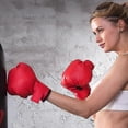 thumbnail image 1 of Sanda Gloves Adult Kids Gloves Boxing Gloves Men And Women Professional Training Fitness Training Muay Thai Fighting Fighters Boxing Sets, Red, 1 of 5