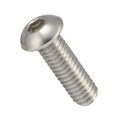 thumbnail image 3 of Tornillos de cabeza de botón de 1/4-20 x 1"" Tornillos de acero inoxidable 18-8 (304) Acabado brillante Rosca completa Allen Hex Drive 25 PCS, 3 of 5