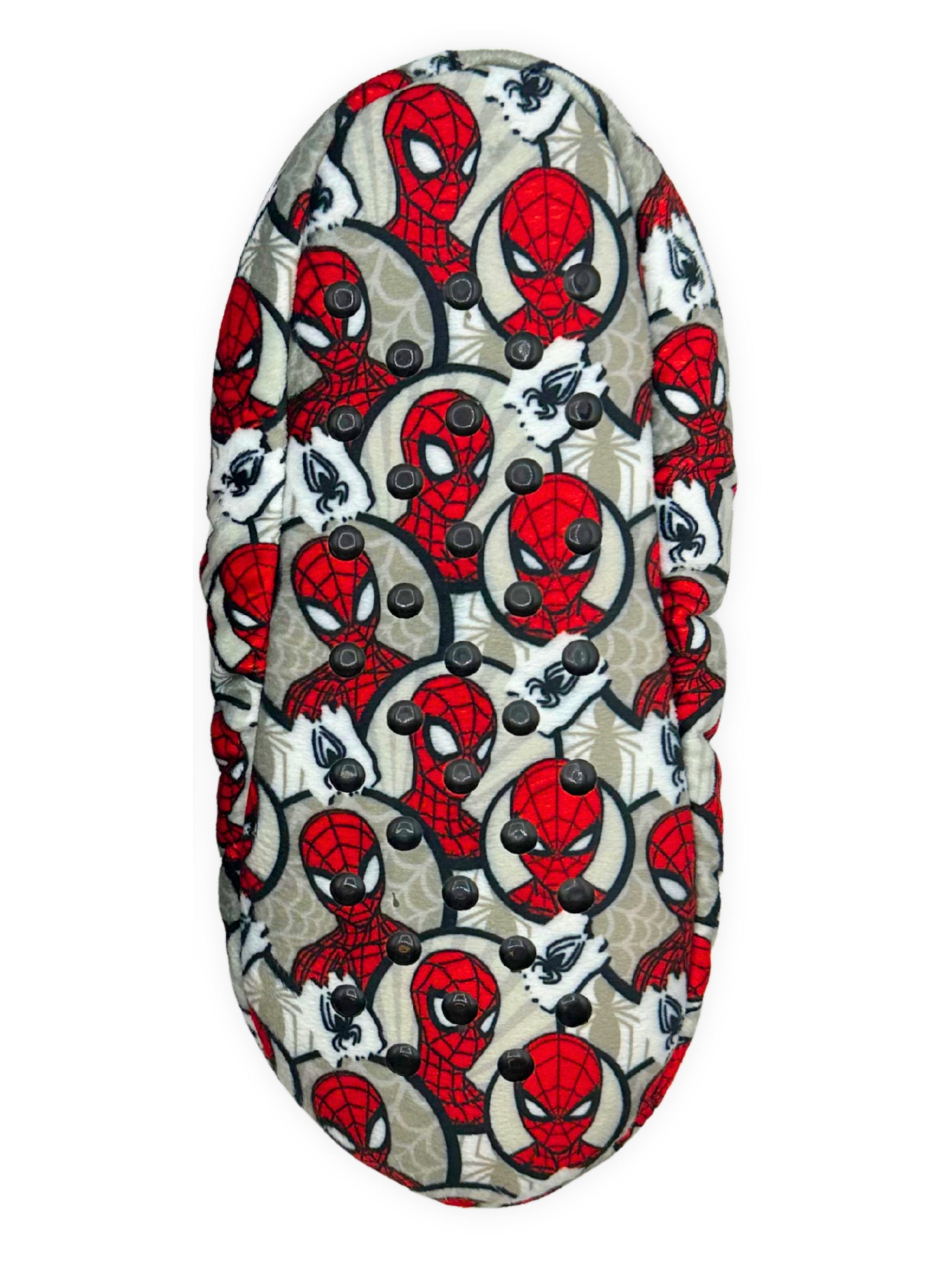 Spider-Man Men's Fuzzy Babba Slipper Socks, 1-Pack, Sizes M/L & L/XL