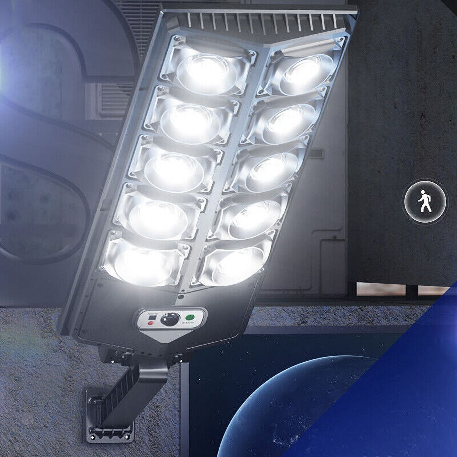 2 Pack Ultra-Bright Solar Street Lights, 1000000LM Outdoor Dusk to Dawn Lamp for Road Area - Easy Installation, 3 Modes