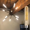 thumbnail image 2 of Bombilla LED Leools T10 12 W regulable 2500 K 100 W E26, paquete de 3, 2 of 7