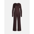 thumbnail image 5 of Joyspun Women's Cozy Lounge Collection Hacci Henley Top and Pants, 2-Piece Pajama Set, Sizes XS-3X, 5 of 5