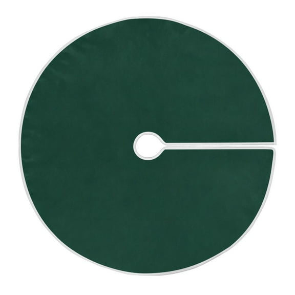 Ryvnso Christmas Tree Skirt Dark Green Paint Xmas Tree Skirts Ornament Home Decorations 35.4"