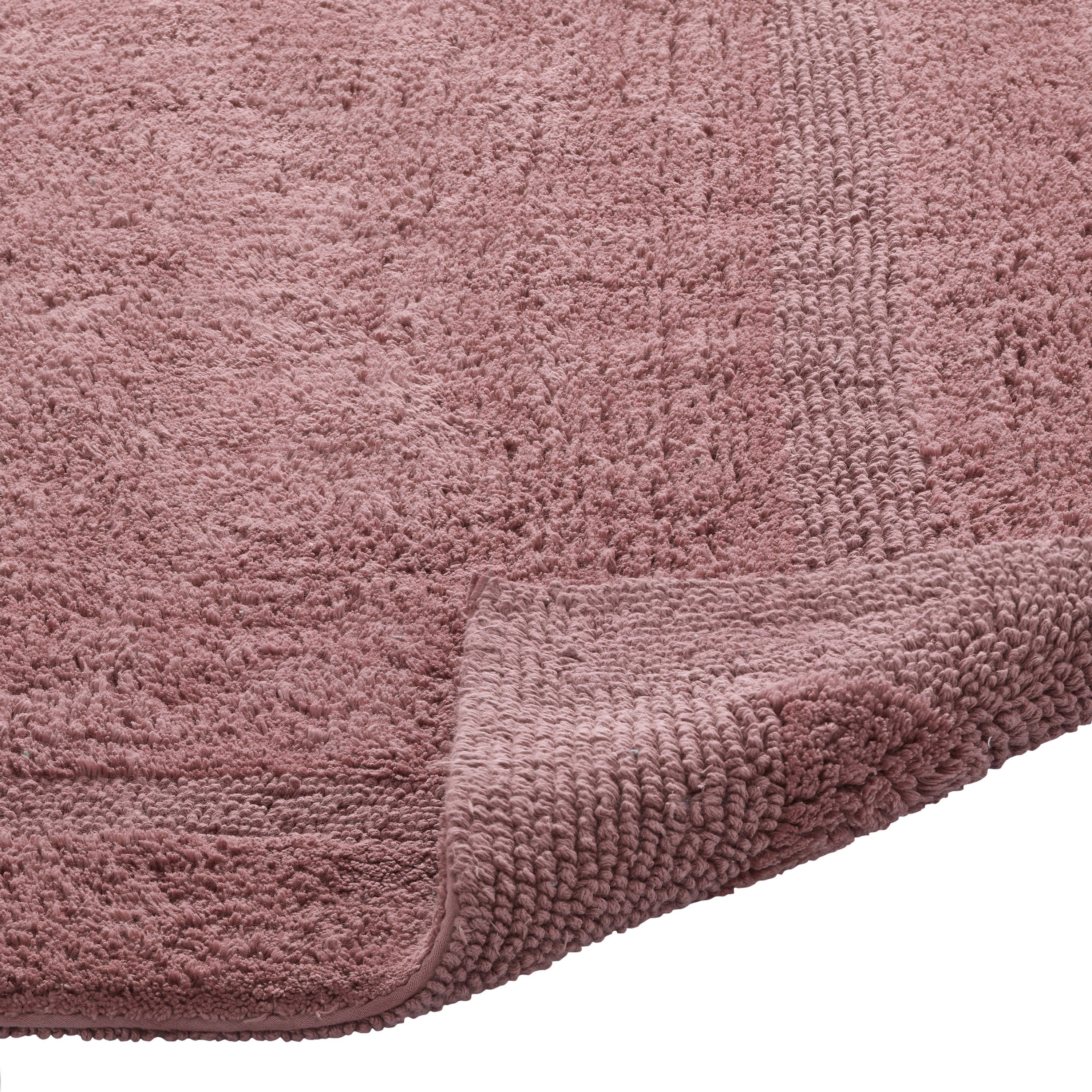Better Trends Bathroom Rugs 4 Piece Set 100% Cotton Soft Seat Covers, Water Absorbent, Reversible, Machine Washable for Bathroom Decor Toilet Base Contour, Lid Cover Pink Lux Collection