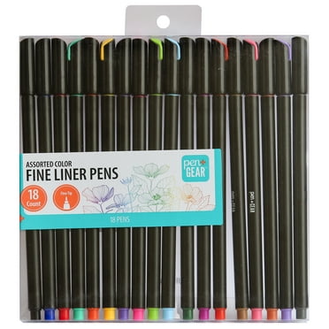 Pen+Gear Fine Liner Pens, Fine Tip, Assorted Colors, 18 Count