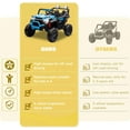 thumbnail image 2 of Coane 24V 400W Kids Ride On UTV - Electric Off-Road Car with Remote Control, 4-Wheel Suspension, Bluetooth, Portable Handle - Ride On Toy for Kids 3+, 2 of 21