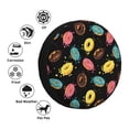thumbnail image 5 of Rv Spare Tire Cover 16 inch - Colourful Donut Print Black Tire Covers for Trailers, Adjustable Camper Spare Tire Cover, 5 of 7