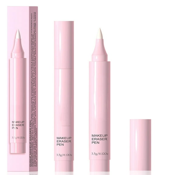HHBEAUTY Makeup Remover Pen, Quick Fix Cleanser Eraser Pen Correct Makeup Mistakes Corrector Pen for Eyes Lips Face Correction Eyeliner Lipstick Mascara Fixer