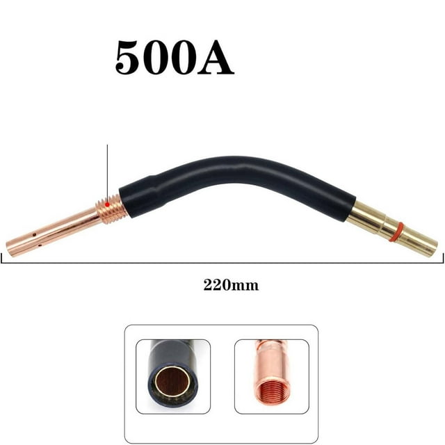 Torch Bending Tube, Welding Torch Adapter, Brass Bending Rod for 360 Degree Adjustable Torch, Universal Straight and Curved Pipe Compatible for Two-in-One Welding Torch
