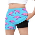 thumbnail image 1 of Zpanxa Kids Swim Shorts Polyester Spandex Print Pattern Breathable Elastic Waistband Five Quarter Pants 9-10 Years, 1 of 6
